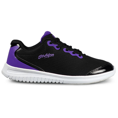 KR Strikeforce Glitz - Women's Athletic Bowling Shoes (Black / Purple - Side)