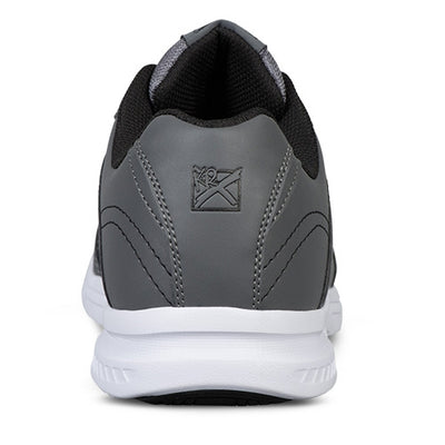 KR Strikeforce Flyer Lite - Men's Athletic Bowling Shoes (Black / Slate Grey - Heel)