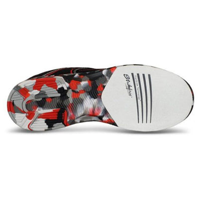 KR Strikeforce Flyer Lite - Men's Athletic Bowling Shoes (Black / Red Camo - Slide Sole)