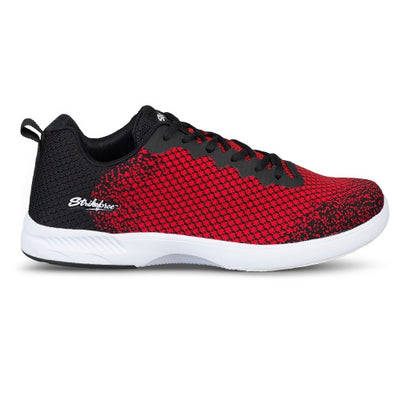KR Strikeforce Aviator - Men's Athletic Bowling Shoes (Black / Red - Side)