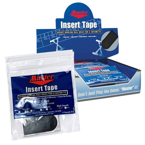 Master Insert Tape Smooth Black Bowling Insert Tape Bowling Monkey