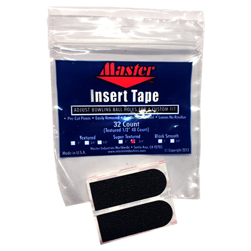 Master Super Textured Insert Tape - Textured (Black - 1")