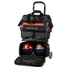 Motiv Vault 4 Ball Roller Bowling Bag (Black / Orange - Open)