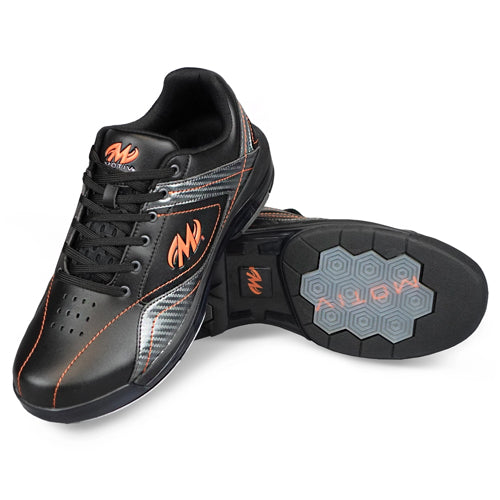 Motiv Propel (Black / Carbon / Orange) - Men's Performance Bowling Shoes