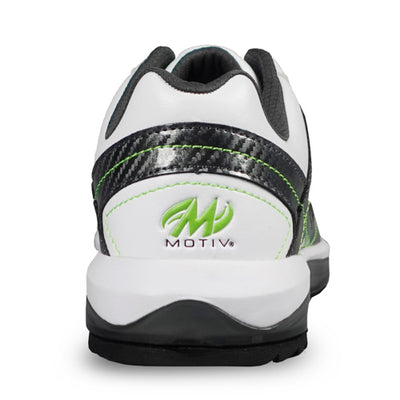 Motiv Propel (White / Carbon / Lime) - Men's Performance Bowling Shoes (Heel)