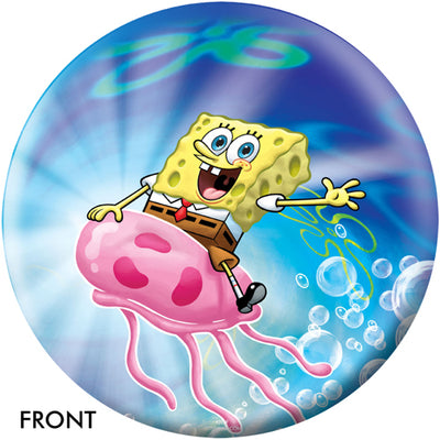 On The Ball SpongeBob Jellyfish - Novelty Bowling Ball (Front)