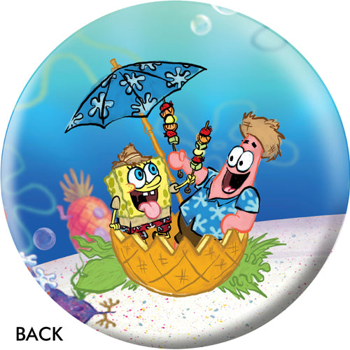 On The Ball SpongeBob Beach Party - Novelty Bowling Ball (Front)