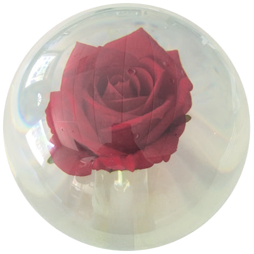 On The Ball Clear Rose - Novelty Bowling Ball