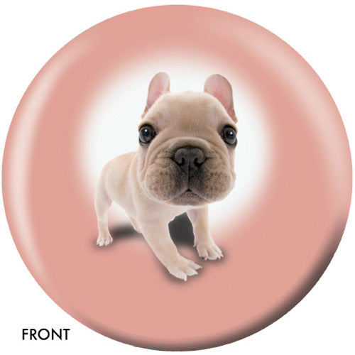 On the Ball French Bulldog - Novelty Bowling Ball (Front)