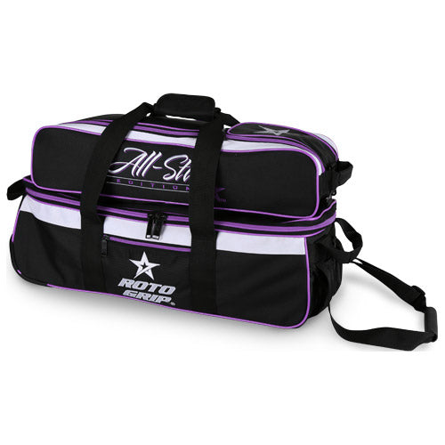 Roto Grip All Star Edition Carryall - 3 Ball Tote Roller Bowling Bag (Purple)