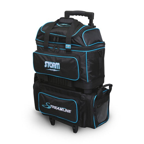 Storm Rolling Thunder Signature 2 Ball Roller Bowling Bag - White/Blue