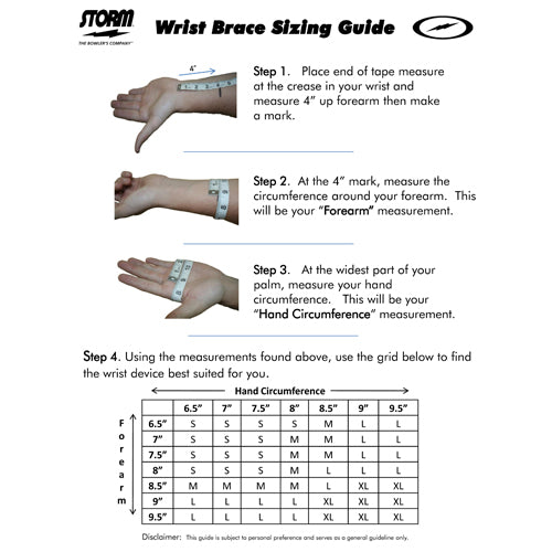 Storm Universal Wrist Brace - Bowling Wrist Positioner