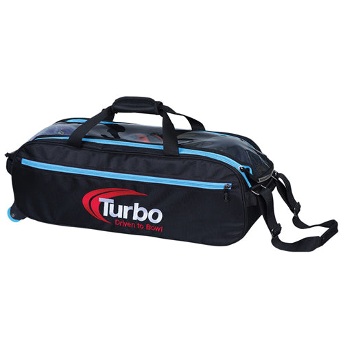 Turbo Pursuit Slim Triple - 3 Ball Tote Roller (Black / Red)