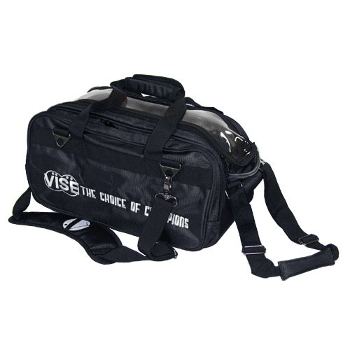 VISE Clear Top - 2 Ball Tote Roller Bowling Bag (Red)