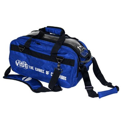 VISE Clear Top - 2 Ball Tote Roller Bowling Bag (Blue)