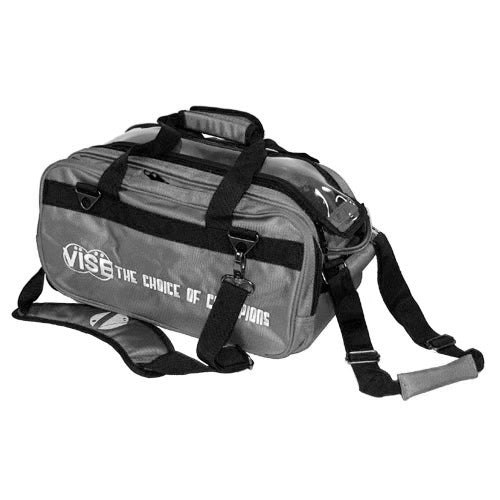 Vespr Rogue Double Roller 2 Ball Bowling Bag with Included Ball Polisher, Large Separate Shoe Compartment (Up to US Mens Size 15) and Oversized