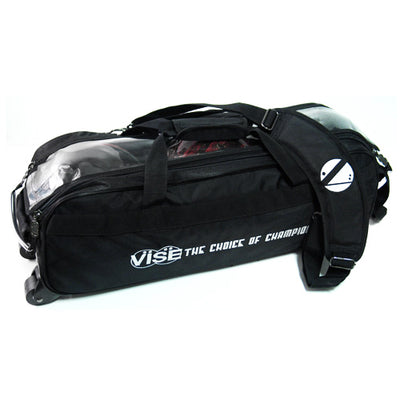 VISE Clear Top - 3 Ball Tote Roller Bowling Bag (Black)