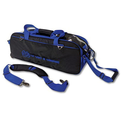 Vise Clear Top 3 Ball Tote Roller Bowling Bag With Shoe Compartment – Durable & Easy To Carry