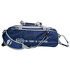 VISE Clear Top - 3 Ball Tote Roller Bowling Bag (Navy / Silver)
