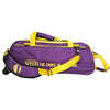 VISE Clear Top - 3 Ball Tote Roller Bowling Bag (Purple / Yellow)
