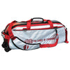 VISE Clear Top - 3 Ball Tote Roller Bowling Bag (White / Red)
