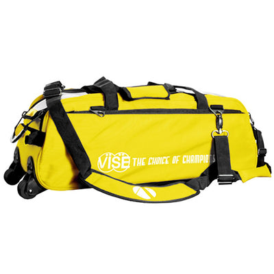 VISE Clear Top - 3 Ball Tote Roller Bowling Bag (Yellow)