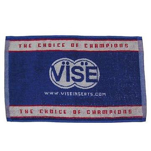 VISE Logo - Woven Bowling Towel (Blue / Gray)
