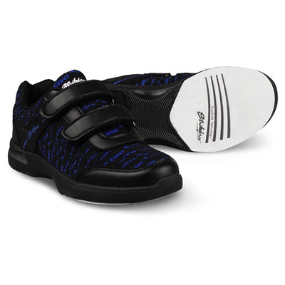 KR Strikeforce Flyer Mesh Youth Velcro - Boy's Bowling Shoes (Black / Royal - Pair)