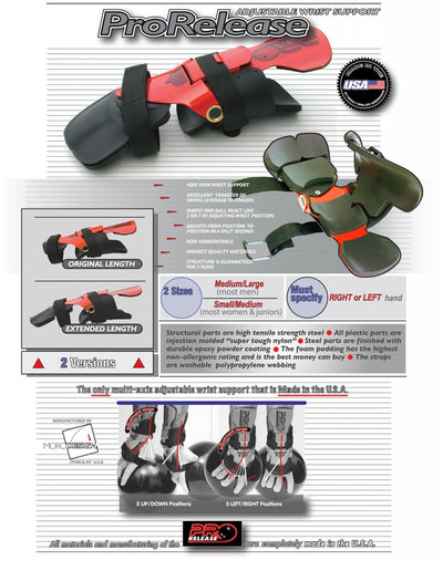 Moro Pro Release Wrist Positioner - Adjustable Wrist Support